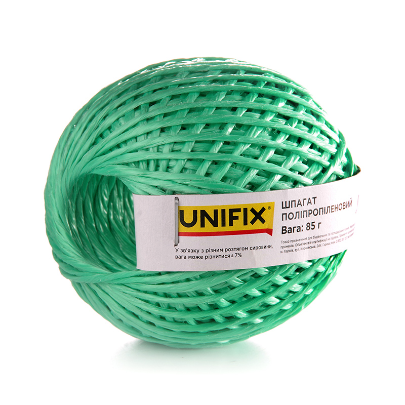 Шпагат поліпропіленовий 85г клубок UNIFIX