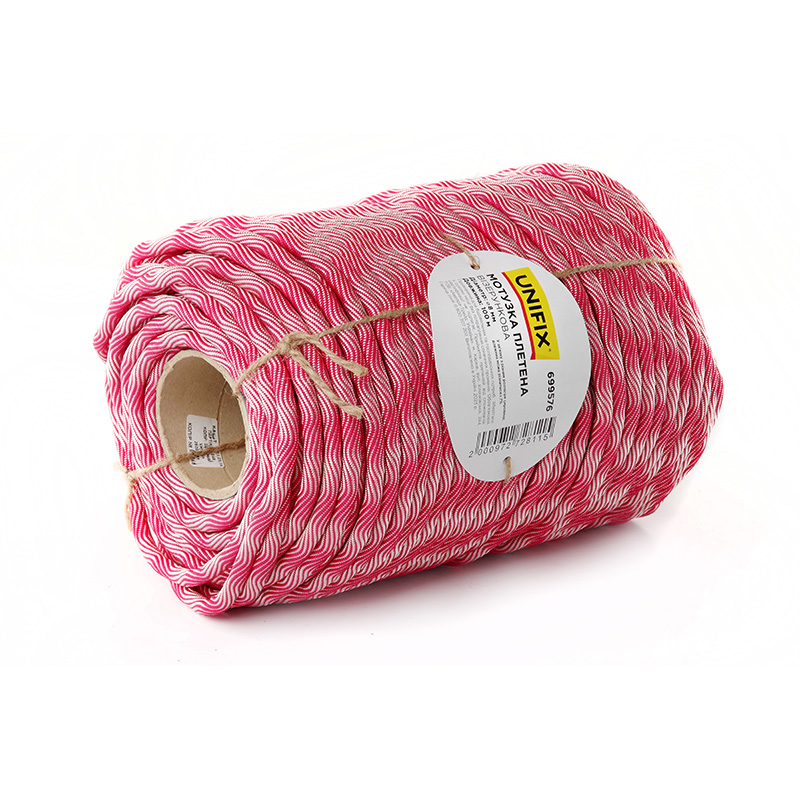 Фото Мотузка плетена візерункова 8мм 100м UNIFIX