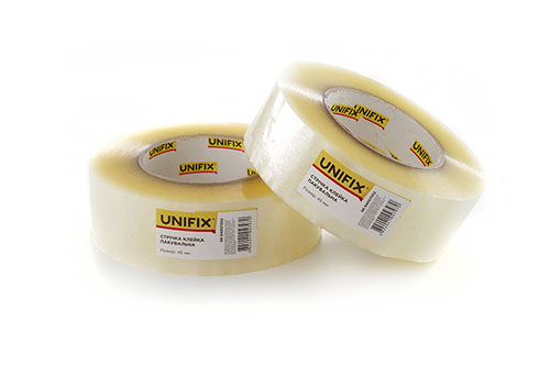 Стрічка клейка пакувальна SK50-54057052 750 45мм 50мкм UNIFIX