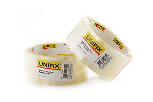 Стрічка клейка пакувальна SK50-5400266 200 45 мм 50мкм UNIFIX
