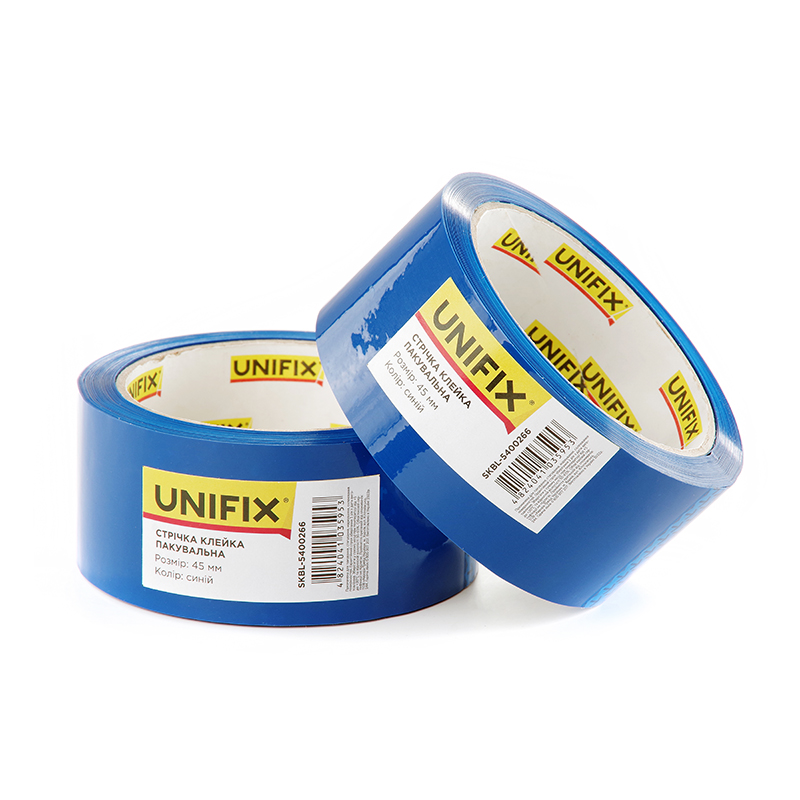 Фото Стрічка клейка пакувальна синя SKBL-5400266 UNIFIX