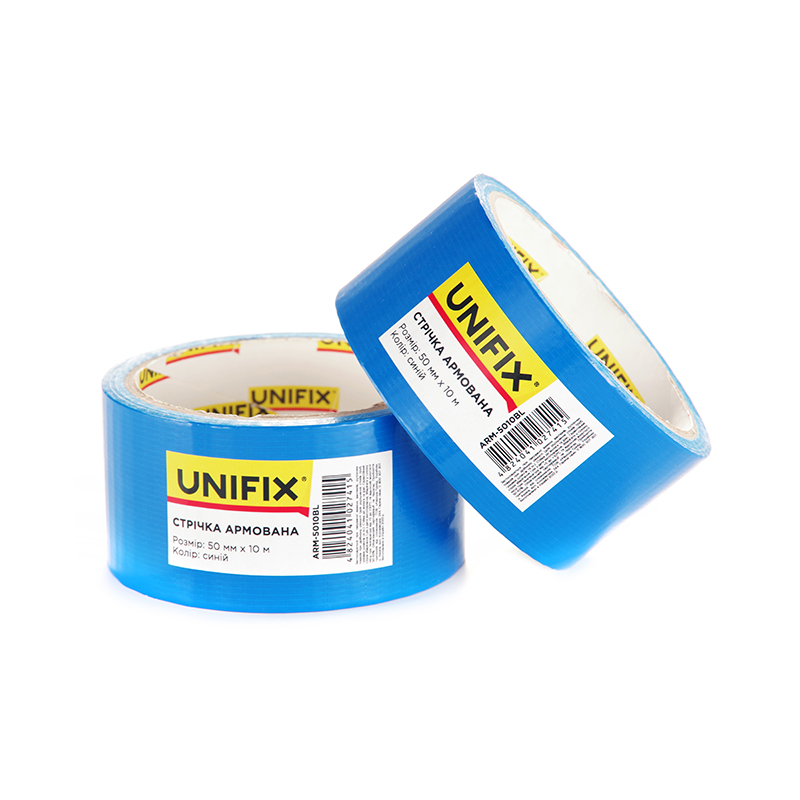 Фото Лента клейкая армированная синяя 50мм*10м UNIFIX