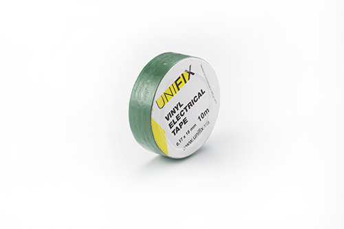 Изоляционная лента зеленая 0.17х18мм 20м (пачка, кратно 10шт) UNIFIX