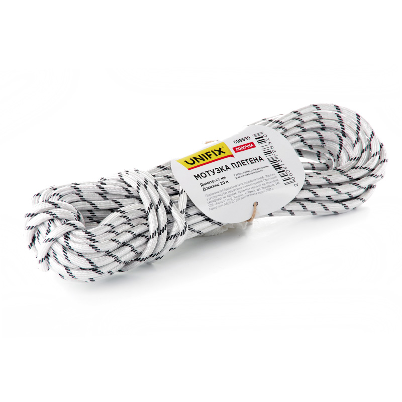 Фото Веревка плетеная лодочная 7мм, 50м UNIFIX